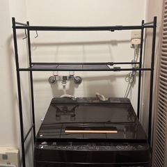 洗濯機　ランドリー収納ラックの画像