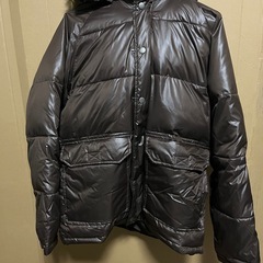 ダウンジャケット　光沢　ブラウン　Mサイズ　　の画像