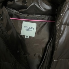 ダウンジャケット　光沢　ブラウン　Mサイズ　　の画像