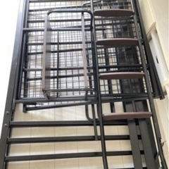 引き取り限定　美品　ニトリ　ロフトベッド　シェルフベッドの画像