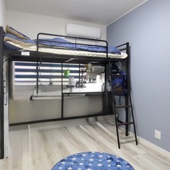 引き取り限定　美品　ニトリ　ロフトベッド　シェルフベッドの画像