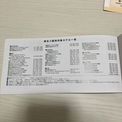 東急ホテルズ　割引券の画像