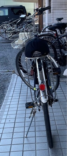 中古 パナソニック 27インチ 電動アシスト自転車 17.6Ah大容量バッテリーと充電器付き