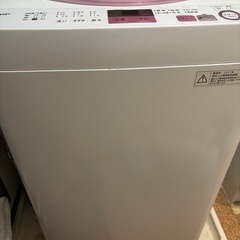シャープ　SHARP  縦型洗濯機　6kg   2017年製　　　　の画像