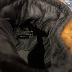 ジーナシス　バケツ型　ファー付きバッグの画像