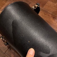 ジーナシス　バケツ型　ファー付きバッグの画像