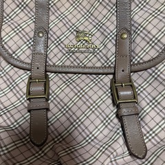 バーバリー ブルーレーベル チェック柄 2WAY ショルダーバッグ ナイロン素材の画像