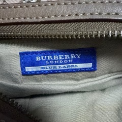 バーバリー ブルーレーベル チェック柄 2WAY ショルダーバッグ ナイロン素材の画像