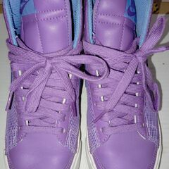 NIKE ナイキ BLAZER MID ブレーザー パープル 23.5cmの画像