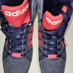 adidas アディダス 27cm ネオ フープス チーム ミッドの画像