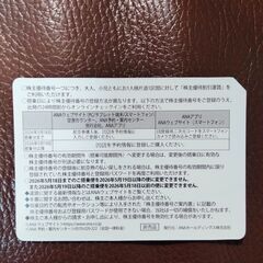 オンライン・郵送可】ANA 株主優待（2027.5.31期限）の画像