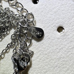 刻印あり ピンク系 四葉 ネックレスの画像