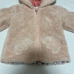 kidszoo  うさ耳　ボアパーカー　上着　90cmの画像