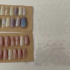 自作 ネイルチップ シール付きの画像