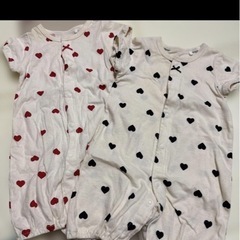 ベビーロンパース カバーオール セット 女の子 新生児〜70サイズ5枚セット！の画像