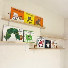 【11/23･11/24譲渡希望】木製　飾り棚　4本　L型アングル付きの画像