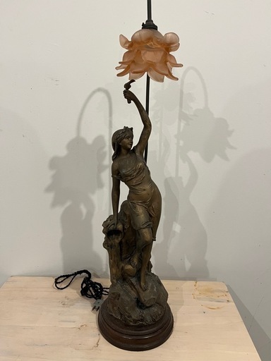 ランプアンティーク銅像