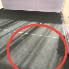 【Francfranc（フランフラン）ベッドフレーム＆マットレス／ダブル／グレー】の画像