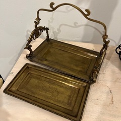 アンティーク　ダブルトレイの画像