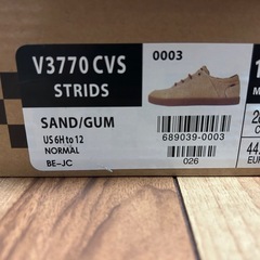 28.5㎝VANS STRIDSストライズ V3770 CVS SAND/GUMの画像