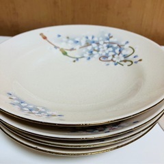 桜模様器・有田焼き5枚の画像