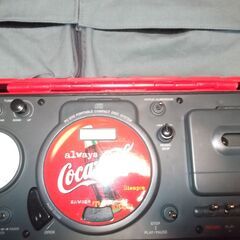 コカ・コーラCDラジカセ（PC-D10)97年製ジャンクの画像