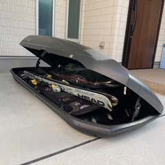 INNO シャドウ124（360L）ルーフボックス／鍵×2・金具フルセット／受け渡し歓迎の画像