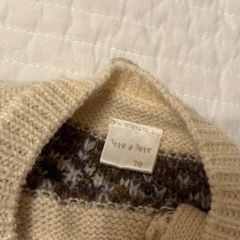 バースデイ tete a tete ニットロンパース 70ノルディックの画像