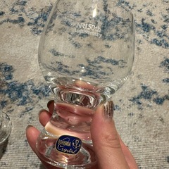 【未使用品】ボヘミアクリスタル ブランデーグラス ペアの画像