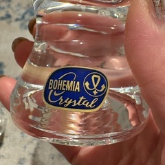 【未使用品】ボヘミアクリスタル ブランデーグラス ペアの画像