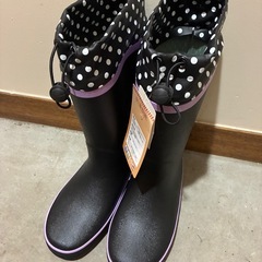 新品タグ付き　冬用　防滑長靴　21センチの画像