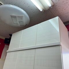 ニトリ　キッチンボード　180KB-WH　ソフトクローズ引出しの画像