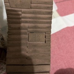 ピンクツイードムートンブーツの画像