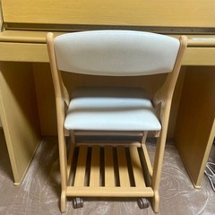 折りたたみ式　学習机　椅子セットの画像