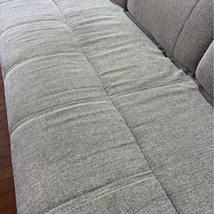 K2012 ソファー ３人掛け グレー 使用感有の画像