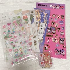 【別売り、値下げ不可】シールまとめ売り　ボンボンドロップシール　ぷくぷくシール　平べったいシール　いろいろの画像