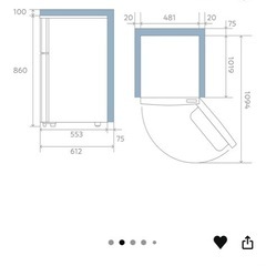 2017年製　Hisense 2ドア冷凍冷蔵庫(品番HR-B95A)の画像