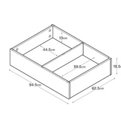 無印良品ベッド下収納　未使用未組立ての画像