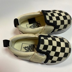 VANS チェック柄 スリッポン　13.5㌢の画像