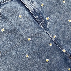 しまむら Helm お花刺繍デニムパンツ 3L 未使用の画像