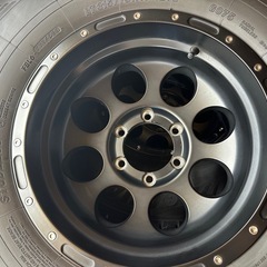 ⭐︎バリ山⭐︎315/75R16 スタッドレス タイヤホイール4本セット ランクル80 fjクルーザーの画像