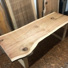 大特価 幅広 無垢 一枚板ダイニングテーブル の画像