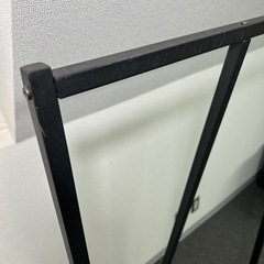 アイアン ハンガーラック 黒 幅60×高さ150cm スリム/ミニマル（店舗・撮影・一人暮らし）の画像