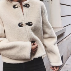 【ZARA】ダブルフェイス トグルボタンジャケット6318/286/712の画像