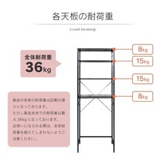 キッチンラック、キッチンワゴン、レンジ
台の画像