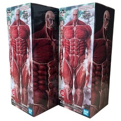 進撃一番くじ♡超大型巨人ラストワン2体セット(˘͈ᵕ ˘͈ )の画像