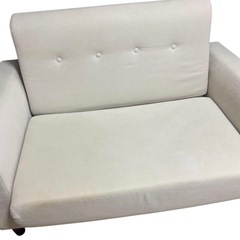 白　ソファ　ソファベッド　2wayの画像
