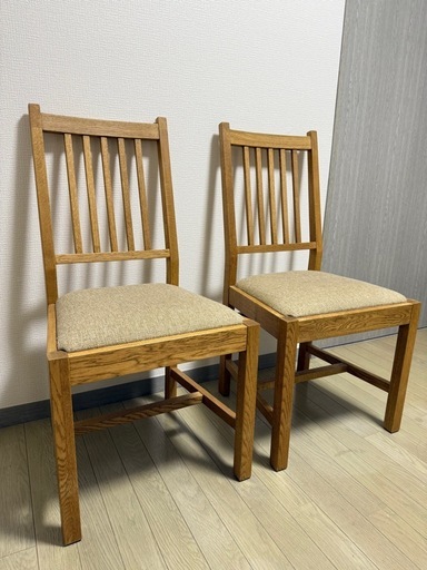 大川クラッシューゲート　椅子2脚