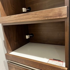 　【コンセント付】レンジ台・カップボード（スライド式）の画像