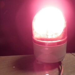 RH-12　パトライト社製赤色小型回転灯（ハロゲン）　動作確認済みの画像